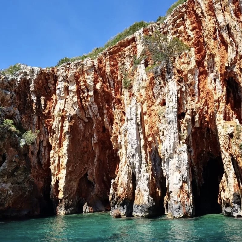 Hidden beach near Hvar reachable only by private boat tour